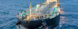 Container ships at a commercial port representing marine nitrogen generator applications for offshore oil and gas operations.
