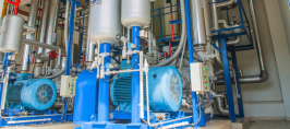 temporary compressed air industrial plant